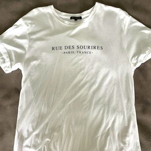 White Tee Shirt Massimo Dutti